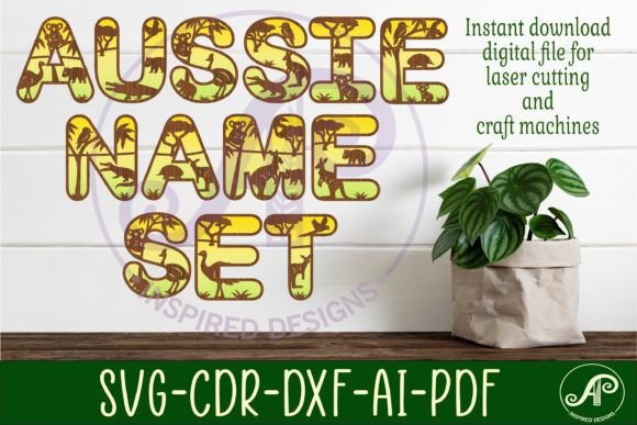 Australian Animals Letters Alphabet Set
