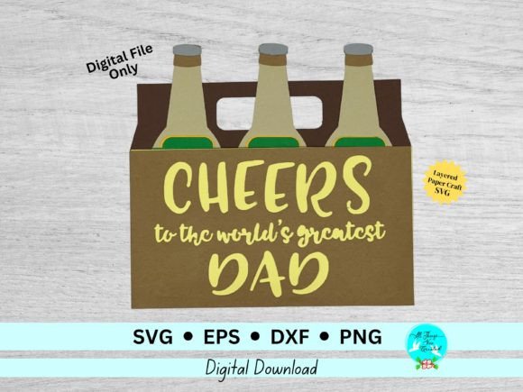 Beer Bottle Pack Gift Card Holder: A Creative SVG Cut File