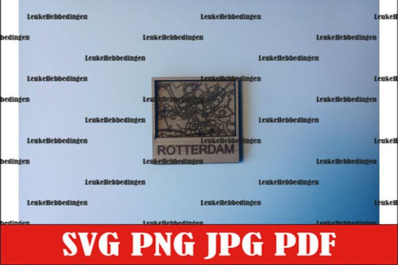 City Map Rotterdam Plattegrond for Laser