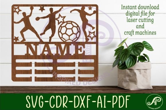 Handball Male Medal Holder Name Svg