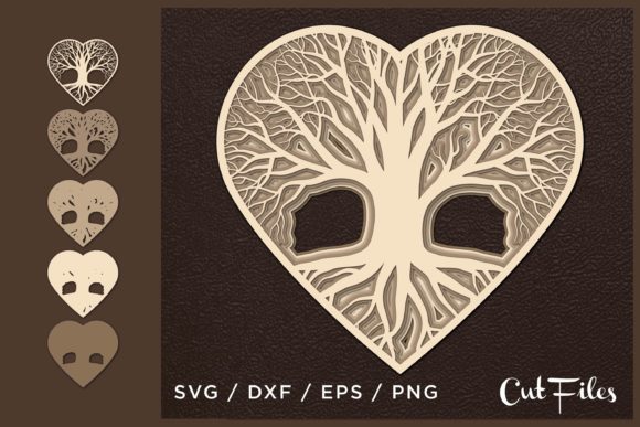 Heart Tree Cut File: Your Digital Design Asset