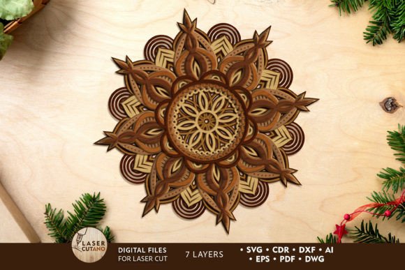 Multilayer Mandala Laser Cut Templates: Elevate Your Art