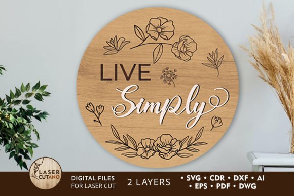 Wall Decorative Panel: A Layered Template for Modern Signs