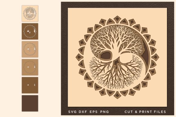 Yin Yang, Tree of Life SVG & Cut Files
